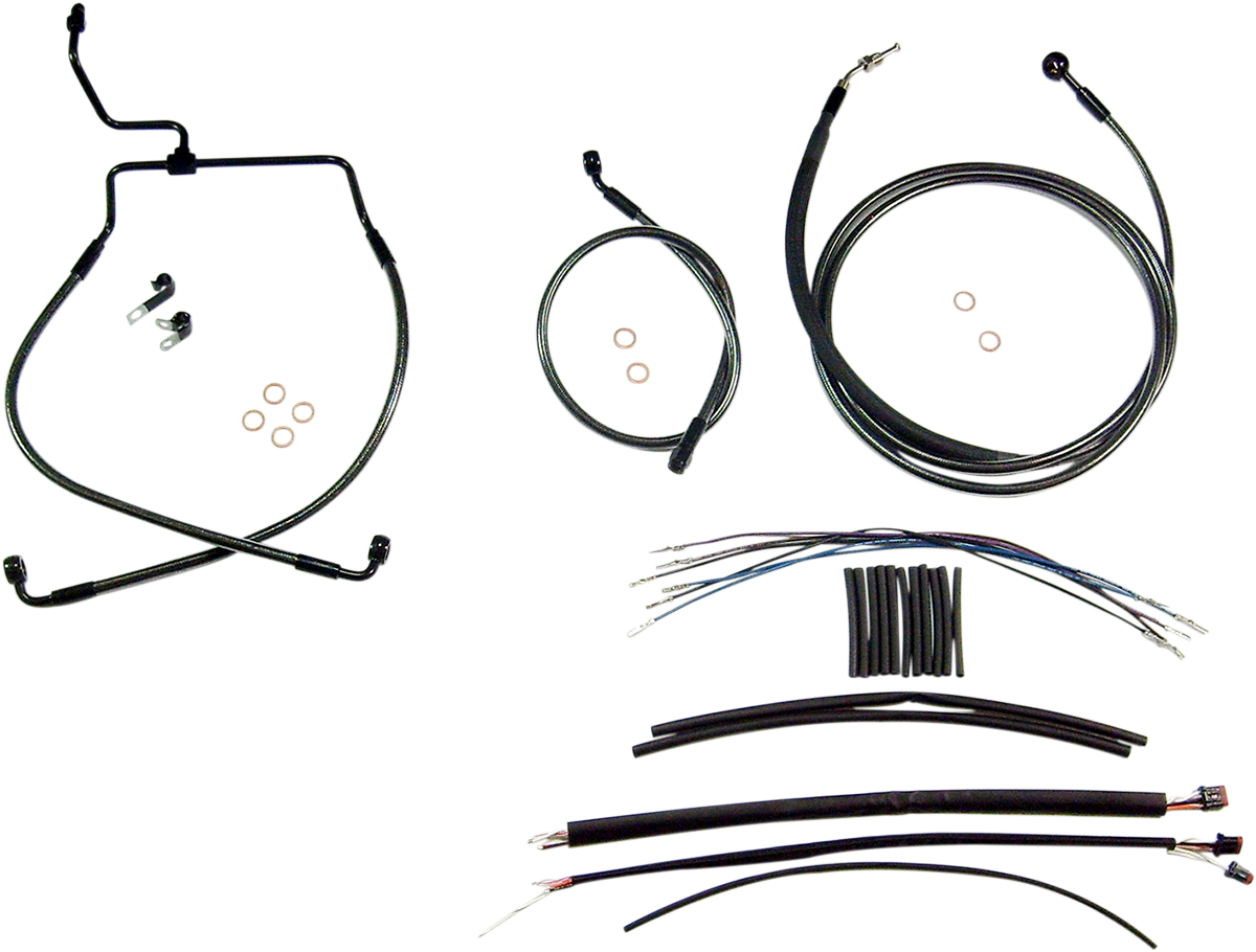 Black Pearl™ Designer Handlebar Installation Kit - 15"-17" - '14-'15 FLH
