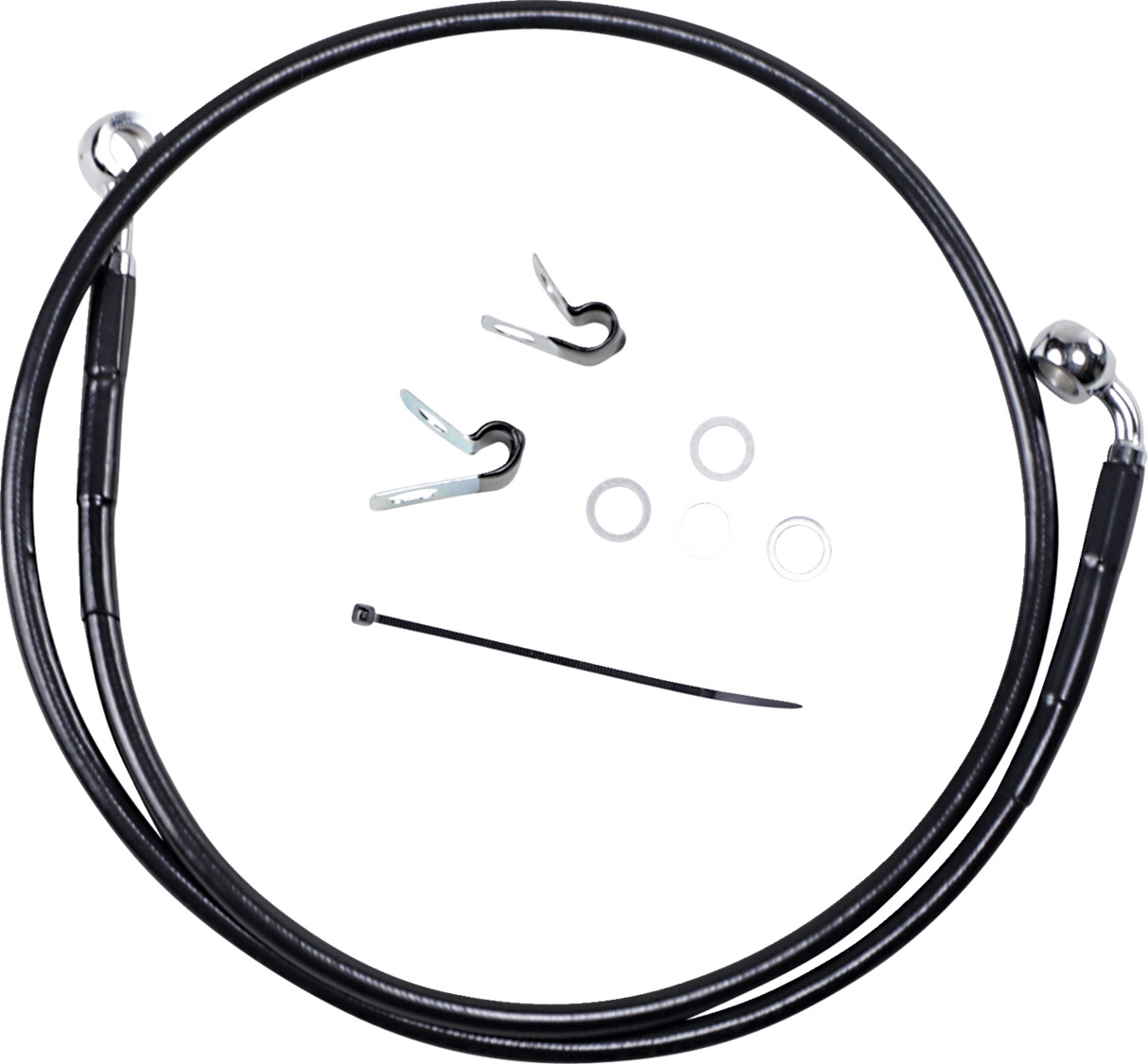 Extended Length Black Vinyl Brake Line Kit [2/2]