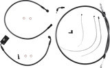 Black Pearl™ Designer Handlebar Installation Kit - 8" - '18-'24 Softail