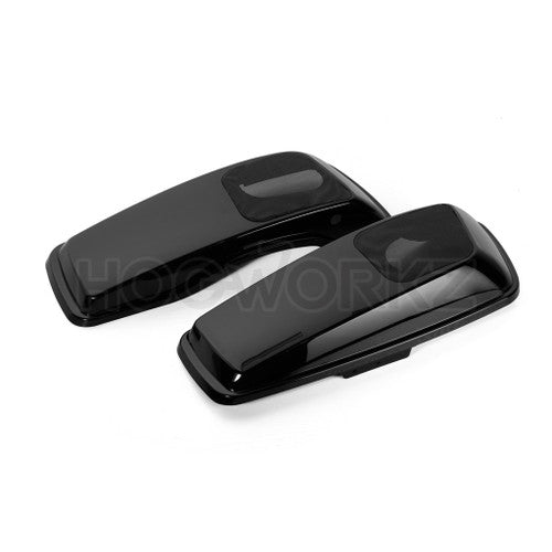 '14-'21 Harley Touring Saddlebag Speaker Lids - Vivid Black