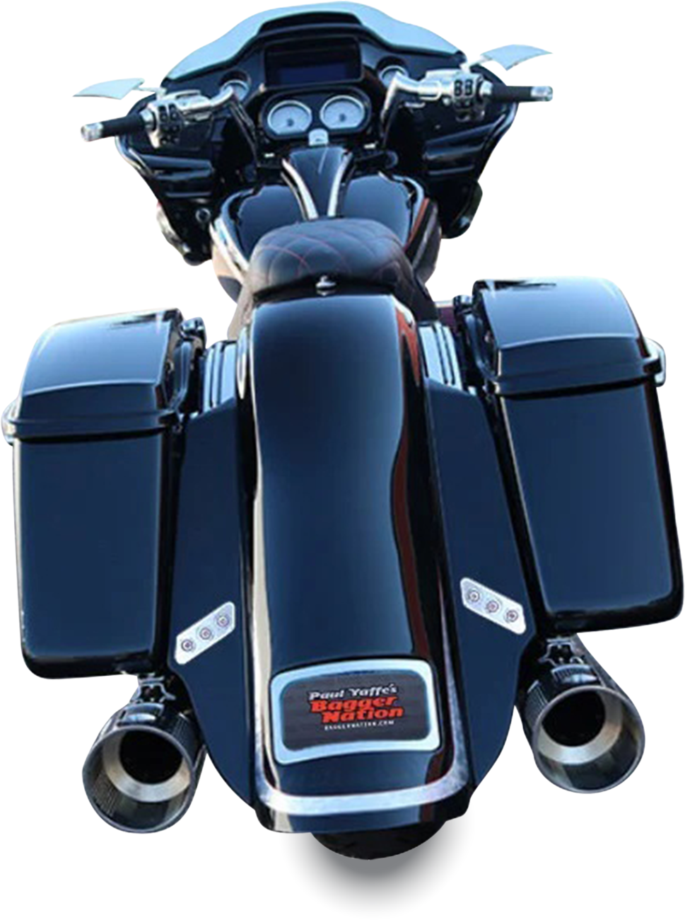 Swoop Three Piece Stretched Rear Fender Kit With Side Panels and Thunder Pods