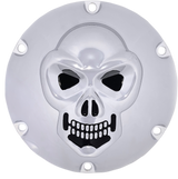 Chrome 3-D Skull Derby Cover