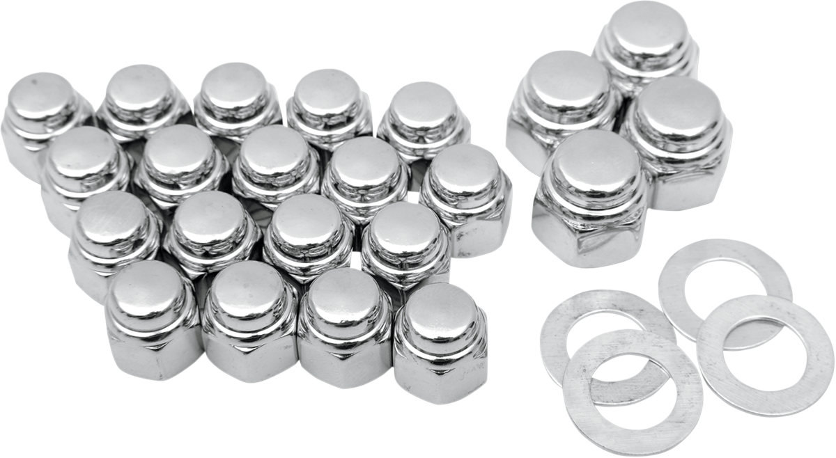 Chrome Cap Nut Kit