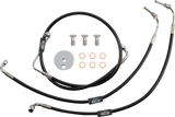 Black Braided Brake Line Kit