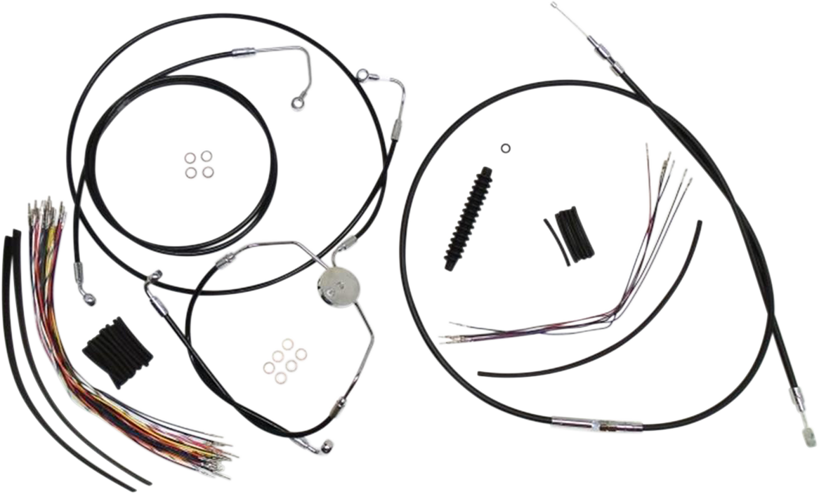 XR Handlebar Installation Kit - 12"-14" Ape Hangers - '08-'13 FLTR - Black