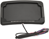 Curved Slick Signals License Plate Frame with 3-Hole Backing Plate