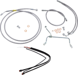 Complete Stainless Braided Handlebar Cable/Brake Line Kit
