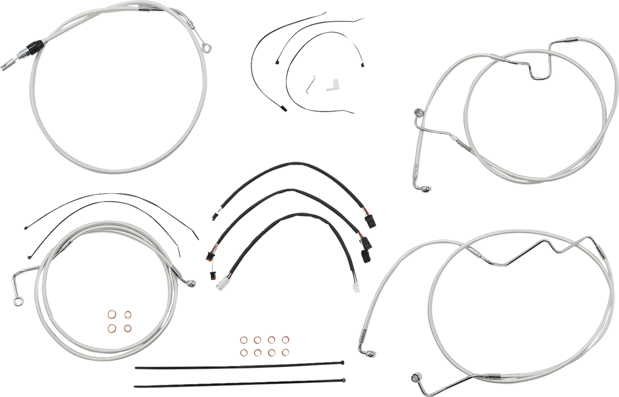 Sterling Chromite II® Designer Handlebar Installation Kit - 15"-17" - '21-'23 FLH