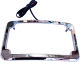 Beveled License Plate with Lights