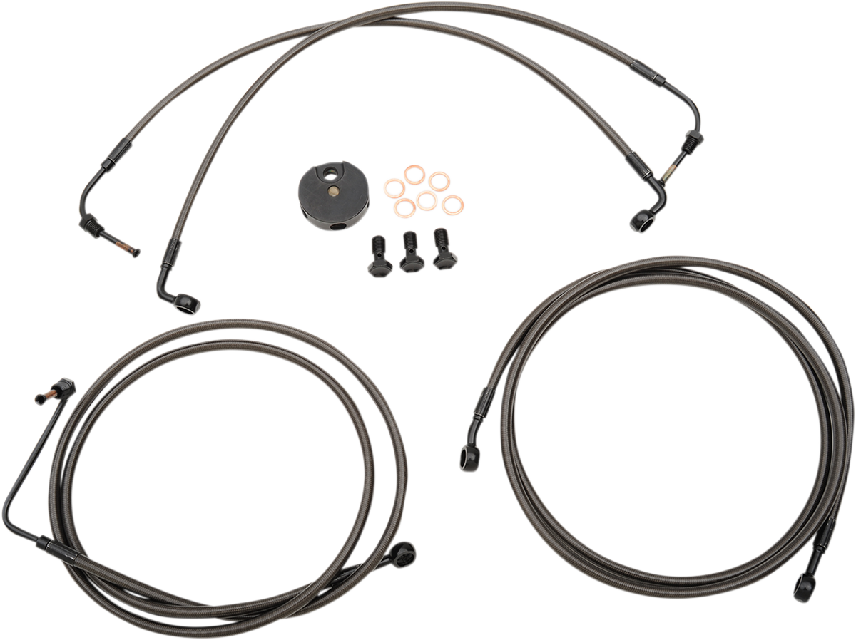 Midnight Braided Brake Line Kit