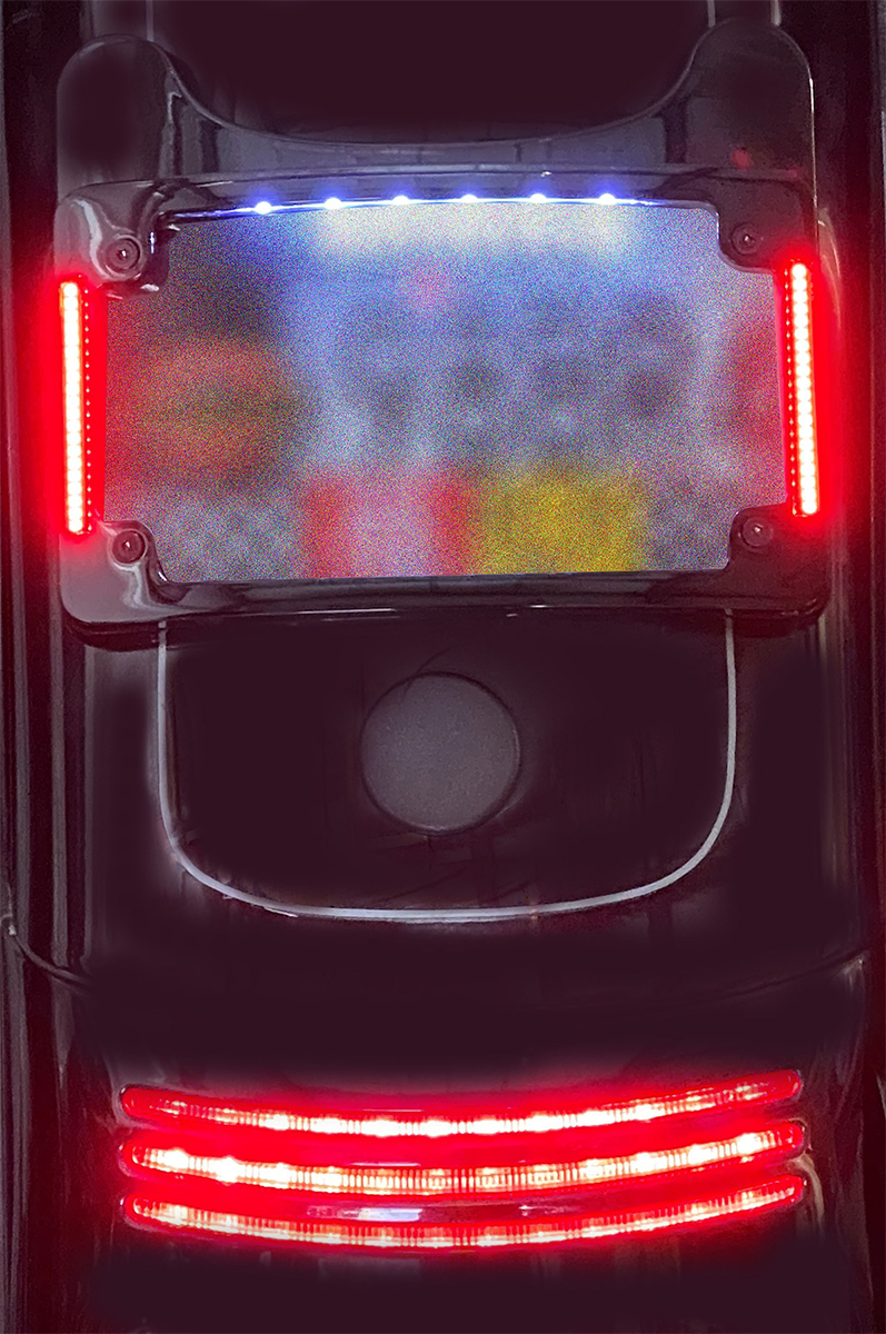 LED Radius License Plate Frame