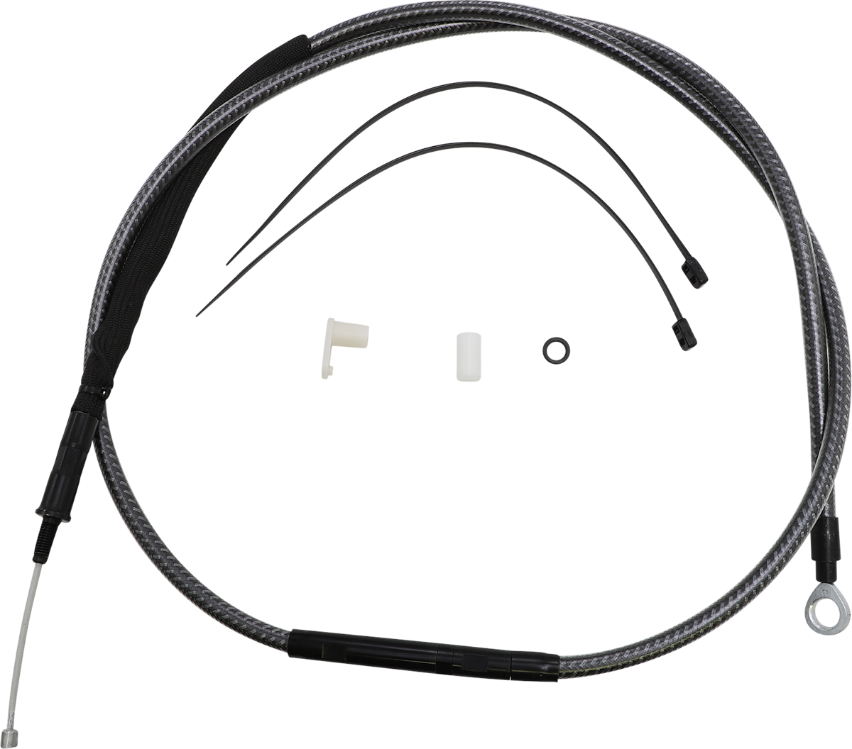 High-Efficiency Polished KARBONFIBR Clutch Cable - 64-11/16"
