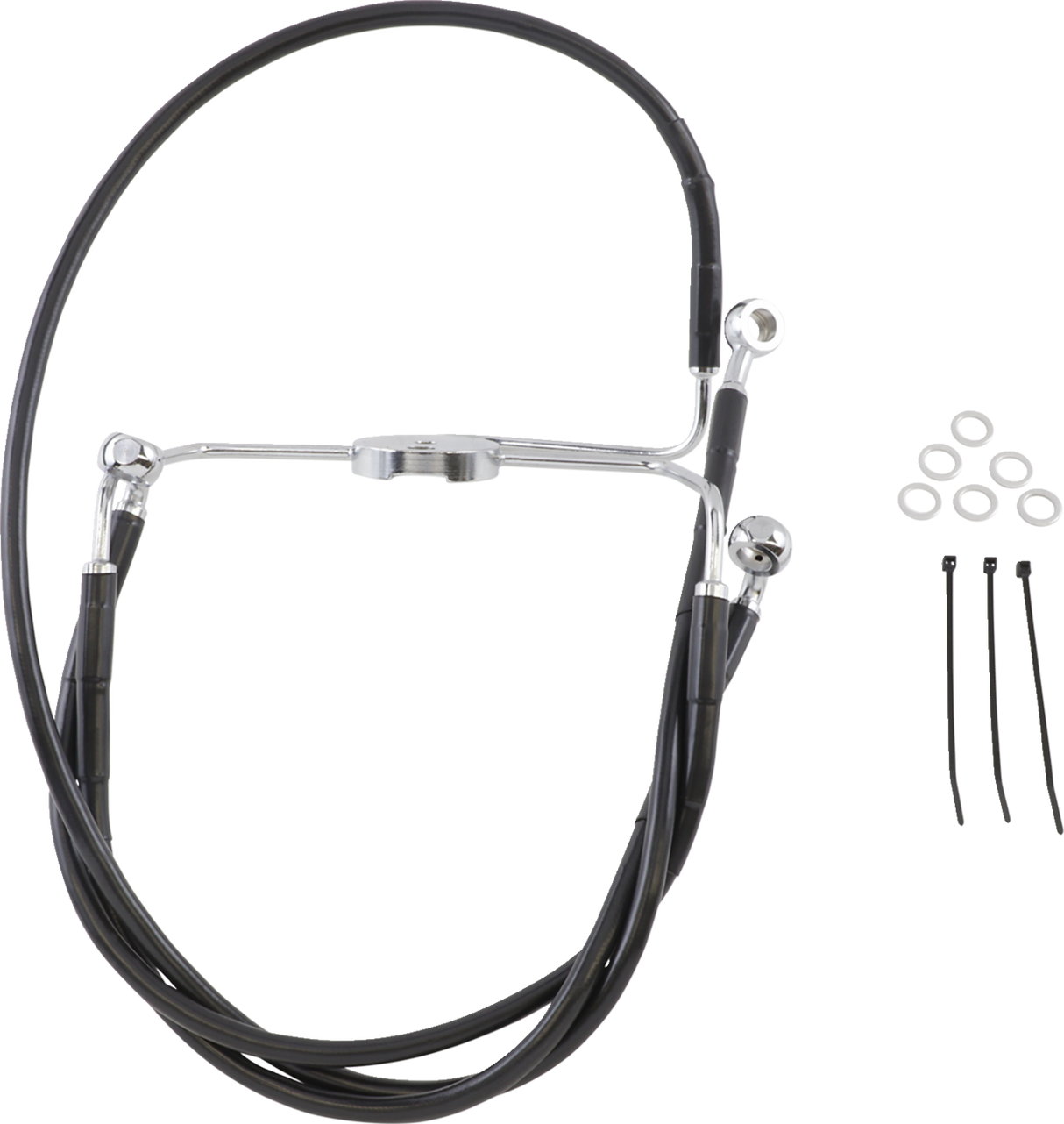 Extended Length Black Vinyl Brake Line Kit [2/2]