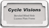 Beveled License Plate Frame