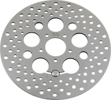 Polished Stainless Steel Drilled Brake Rotor