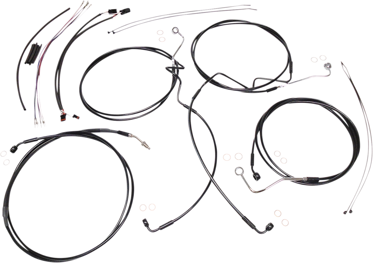 XR Handlebar Installation Kit - 12"-14" Ape Hangers - '14-'15 FLH - Black