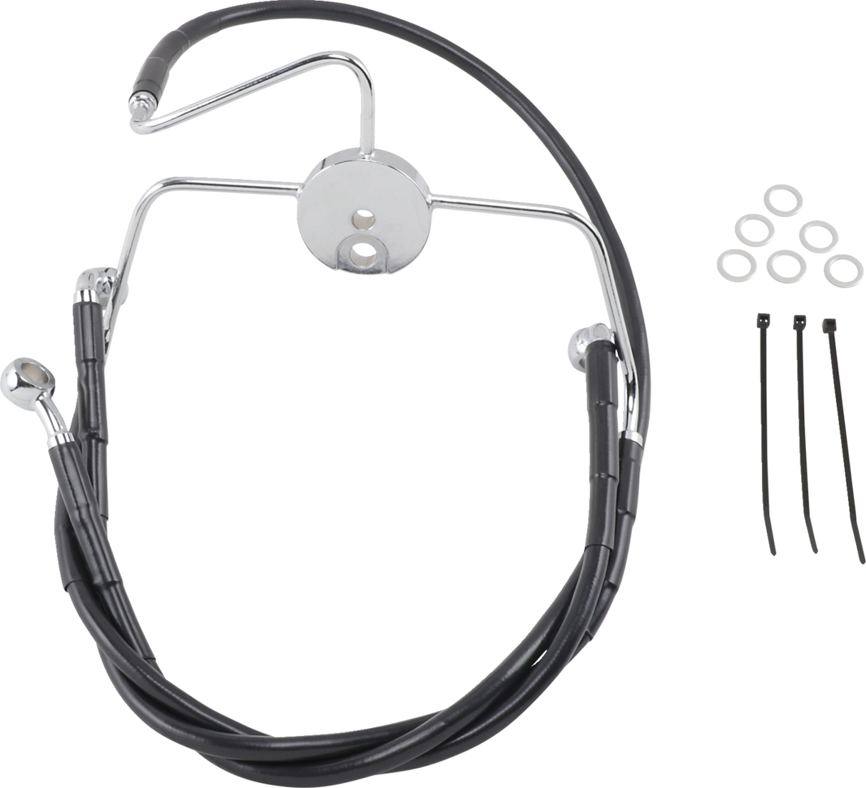 Extended Length Black Vinyl Brake Line Kit [2/2]