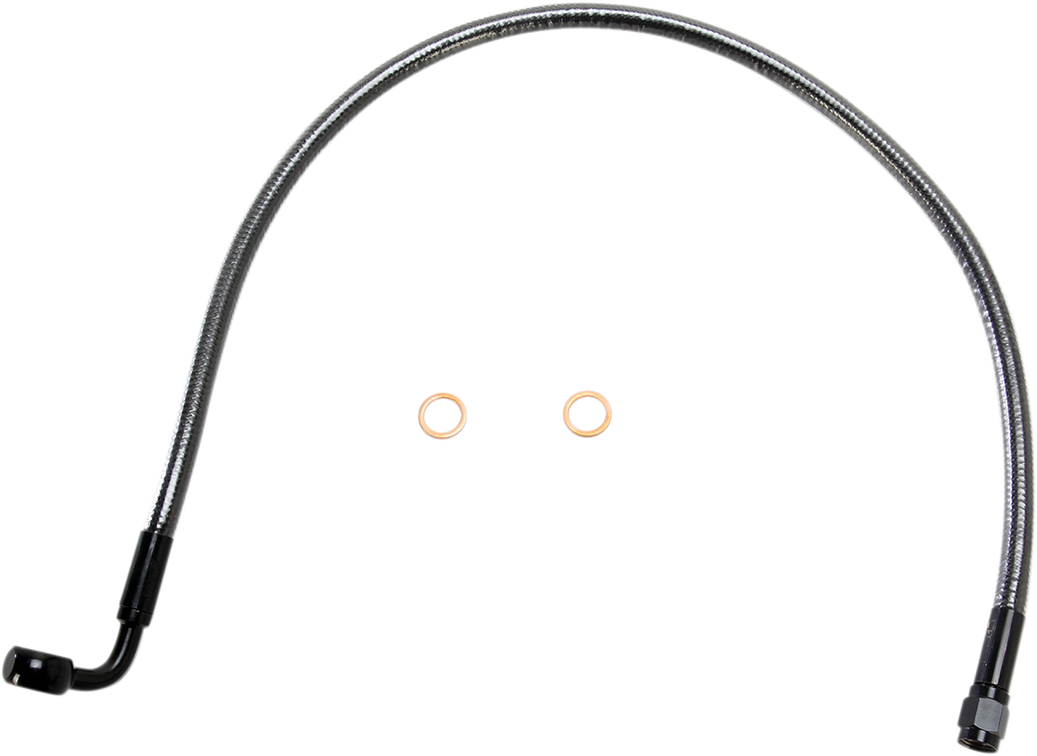 Brake Line - 10 mm-90° - 22" - Black Pearl