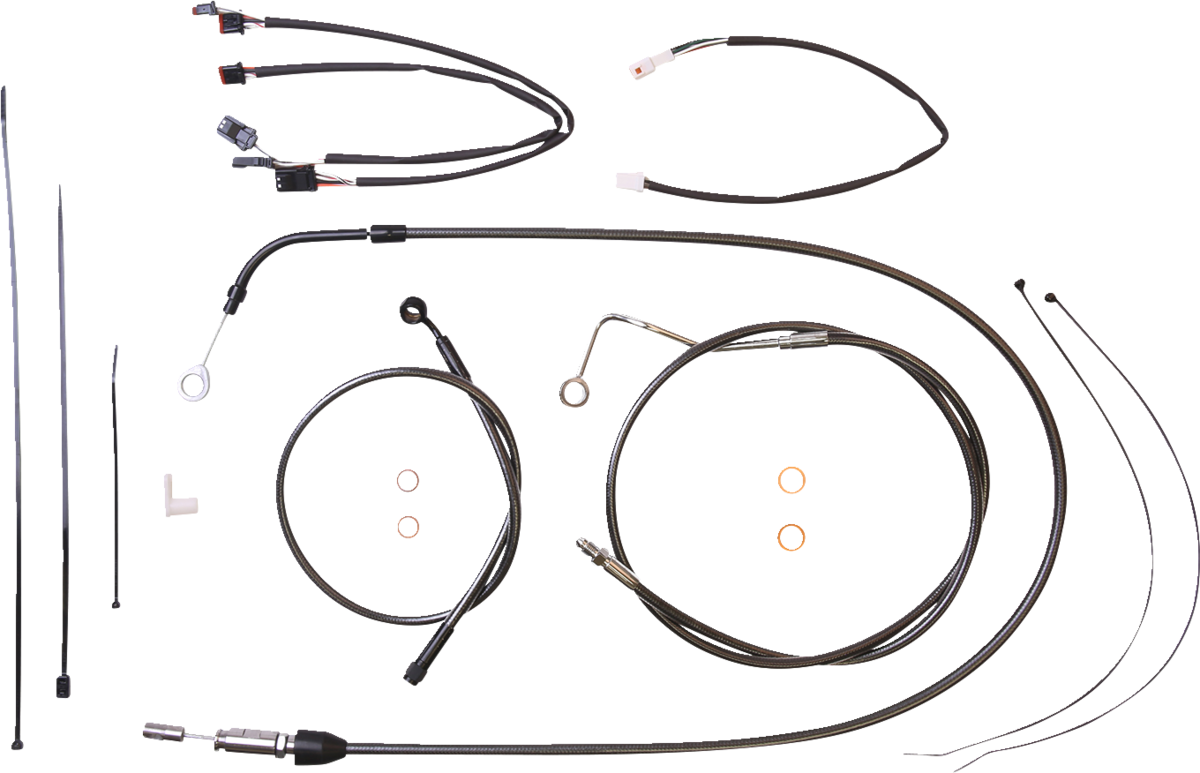 Black Pearl™ Designer Handlebar Installation Kit - 12"-14" - '21-'23 FLH