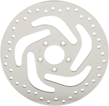 Polished Stainless Steel Drilled Brake Rotor