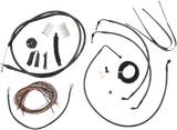 Complete Midnight Braided Handlebar Cable/Brake Line Kit — Mini