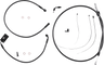 Black Pearl™ Designer Handlebar Installation Kit - 6" - '18-'24 Softail