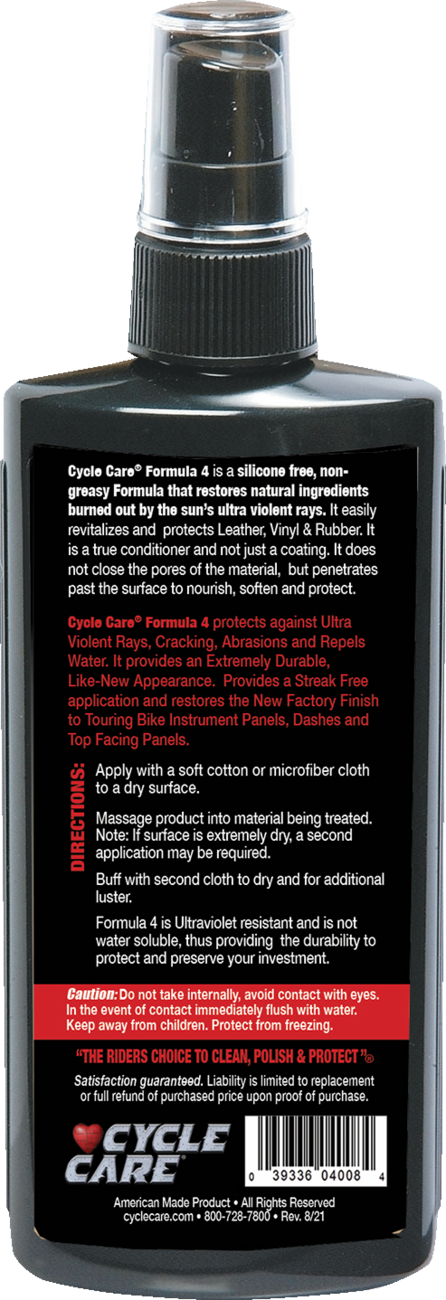Formula 4 Leather, Vinyl And Rubber Conditioner