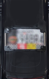 LED Radius License Plate Frame