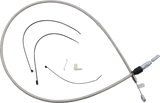 Polished Stainless Quick Connect Upper Clutch Cable - 50"