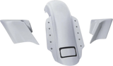 Swoop Three Piece Stretched Rear Fender Kit With Side Panels and Lightening Bolts