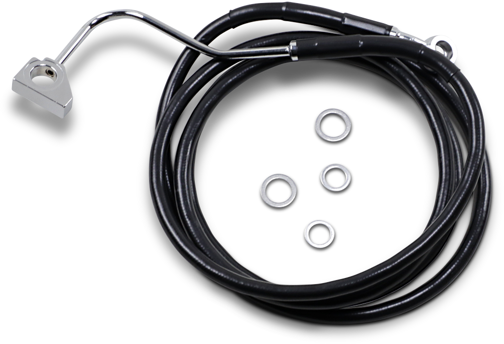Extended Length Black Vinyl Brake Line Kit [2/2]