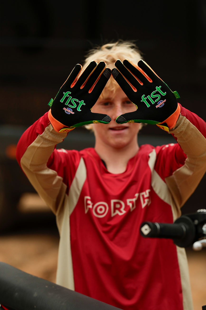 Strapped Fruit Punch Gloves