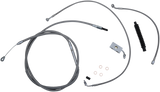 Standard Stainless Braided Handlebar Cable/Brake Line Kit