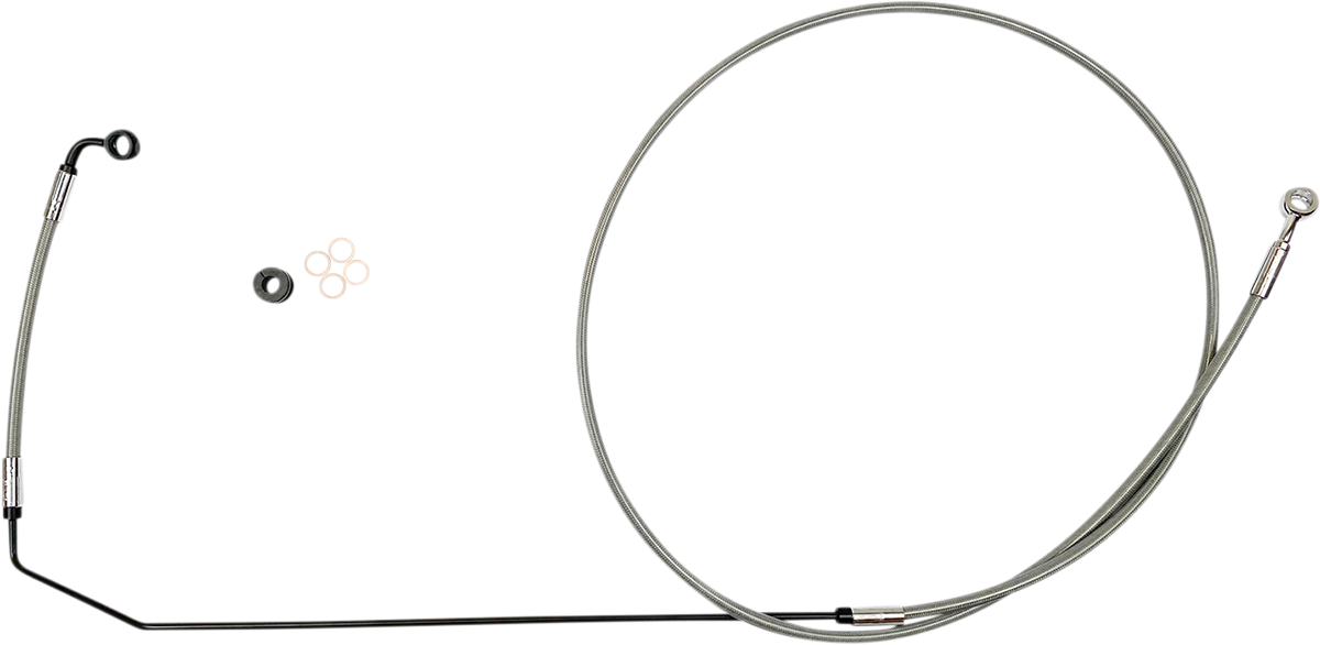 Brake Line - Stainless Steel/Chrome - Indian