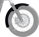 Hugger Series Front Fender with Mounting Blocks for Softail/Dyna