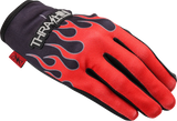 Stealth Leather Palm Flame Gloves