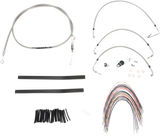 Complete Stainless Braided Handlebar Cable/Brake Line Kit