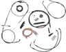 Complete Midnight Braided Handlebar Cable/Brake Line Kit — Standard