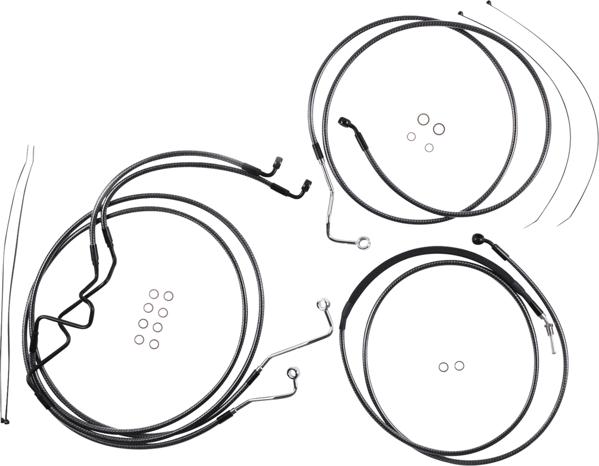 KARBONFIBR Designer Handlebar Installation Kit - 6" - '17-'20 FLTR