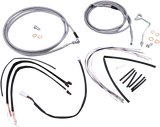 Complete Stainless Braided Handlebar Cable/Brake Line Kit