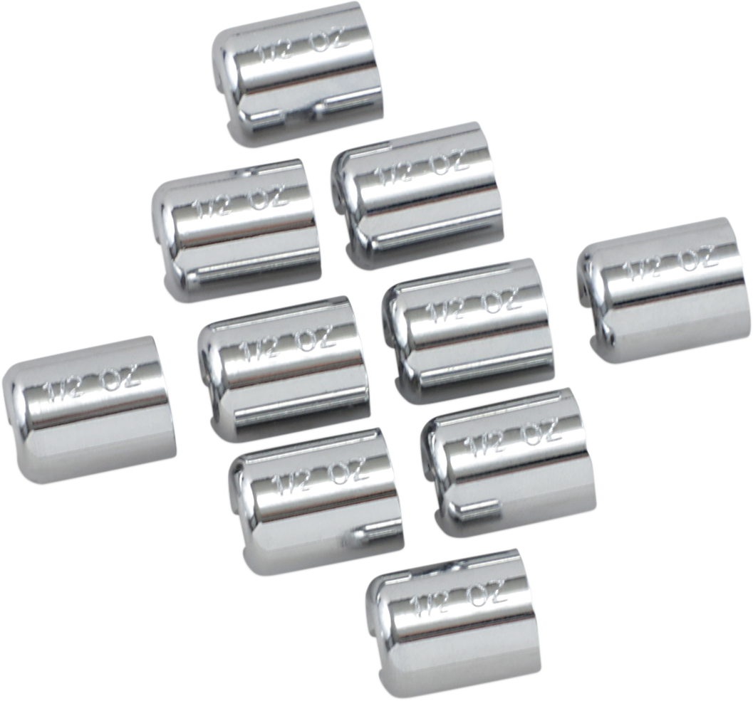 Chrome/Zinc Spoke Wheel Weights