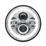 7" LED Chrome HaloMaker Headlight (Harley Daymaker Replacement)