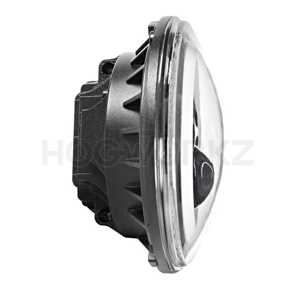 Blackout 7" LED HaloMaker Headlight with Auxiliary Halo Passing Lamps