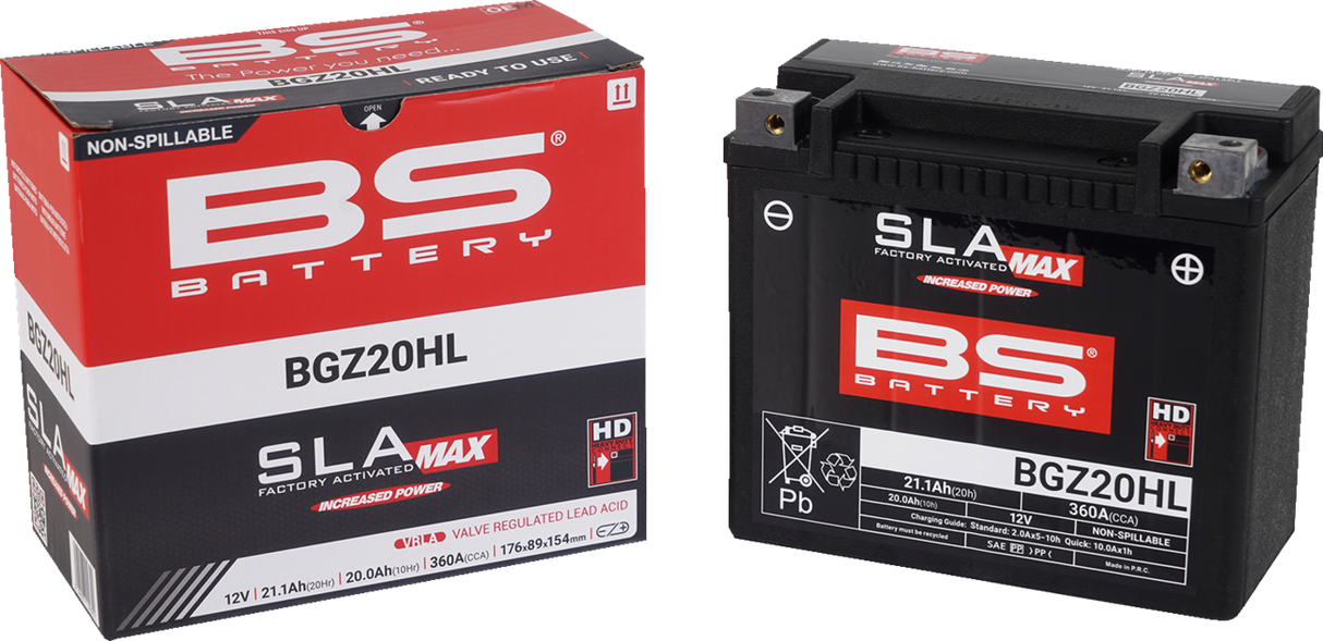 SLA MAX Factory- Activated AGM Maintenance-Free Battery