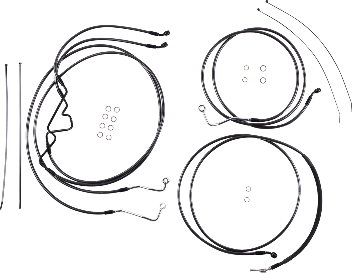 Black Pearl™ Designer Handlebar Installation Kit - 6" - '17-'20 FLTR