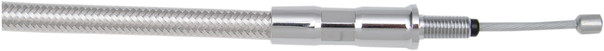 High-Efficiency Polished Stainless Clutch Cable - 62-11/16"