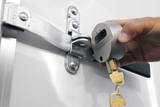Hockey Puck Internal Shackle Lock