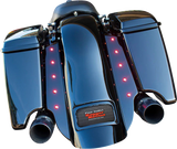 Swoop Three Piece Stretched Rear Fender Kit With Side Panels and Lightening Bolts