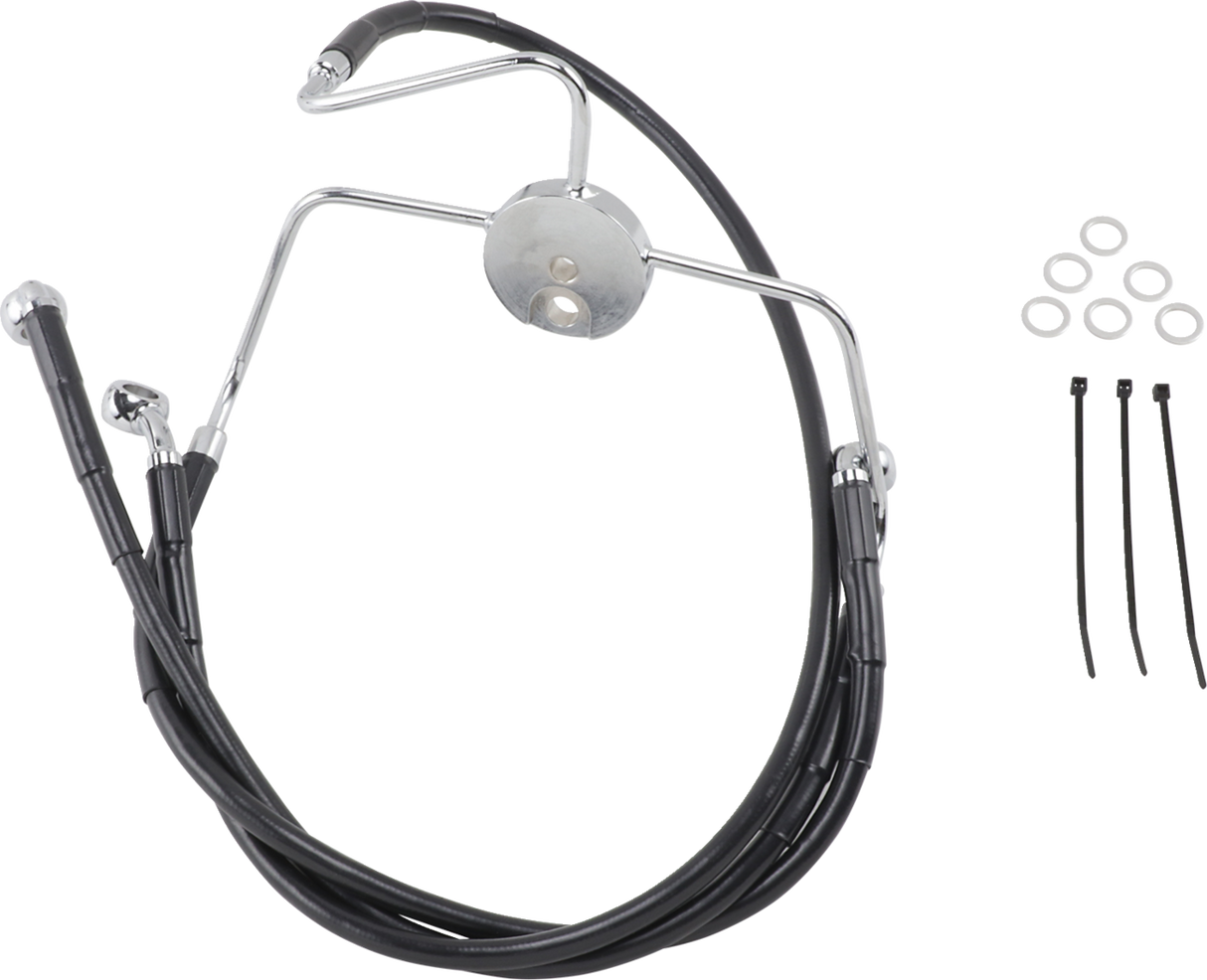 Extended Length Black Vinyl Brake Line Kit [2/2]