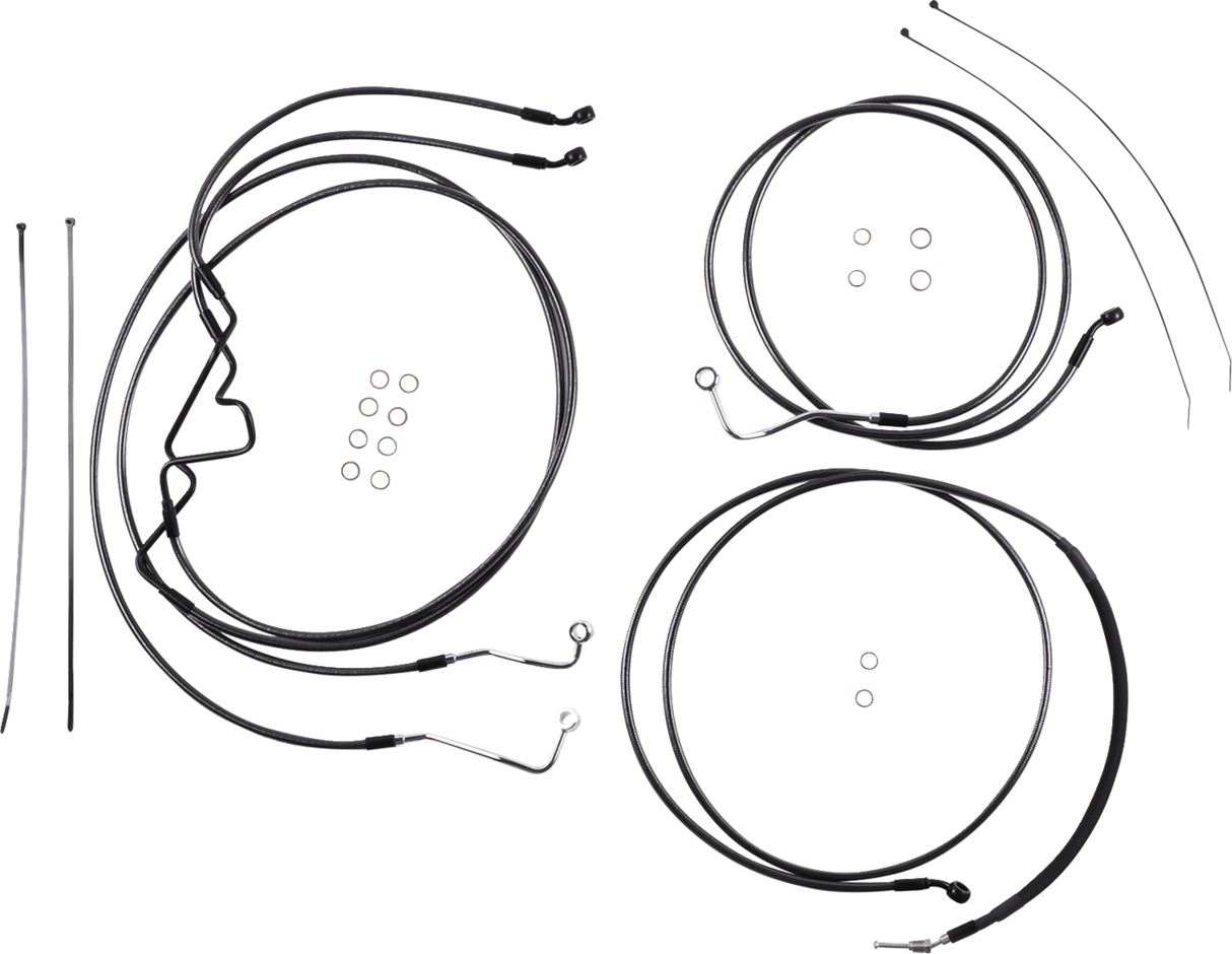 Black Pearl™ Designer Handlebar Installation Kit - 10" - '17-'20 FLTR